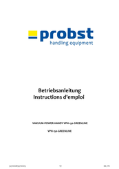probst VPH-100 Betriebsanleitung