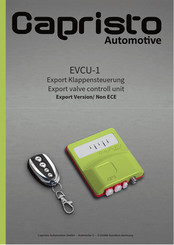 Capristo Automotive EVCU-1 Bedienungsanleitung