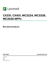 Lexmark MC3426 Benutzerhandbuch