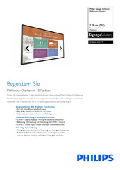 Philips 55BDL4051T Bedienunganleitung