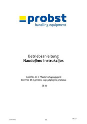 probst EASYFILL EF Betriebsanleitung