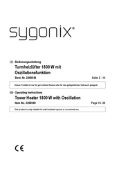 Sygonix 2268549 Bedienungsanleitung