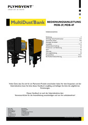 PLYMOVENT MultiDust Bank MDB-2F Bedienungsanleitung