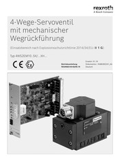 Bosch Rexroth 4WS2EM10 XH 100 Serie Betriebsanleitung