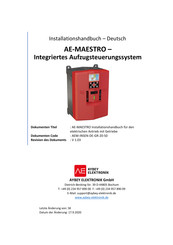 Aybey Elektronik AE-MAESTRO Installationshandbuch