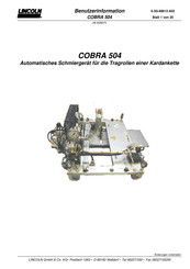 Lincoln COBRA 504 Benutzerinformation