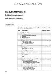 Linie M Lindwurm Produktinformation