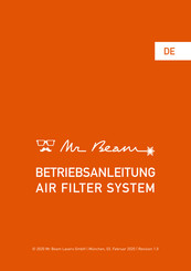 Mr Beam Air Filter System Betriebsanleitung