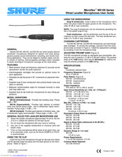 Shure Microflex MX183 Montage