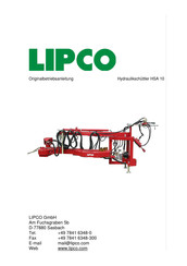 Lipco HSA 10 Originalbetriebsanleitung