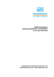 DEUTSCHMANN AUTOMATION UNIGATE Bedienerhandbuch