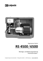 Calpeda RS 4500 Montage- Und Bedienungsanleitung
