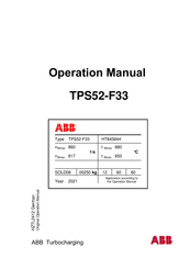 ABB TPS52-F33 HT845844 Betriebshandbuch