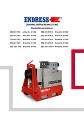 Endress EZG 40/4 II/TN-S Originalbetriebsanleitung