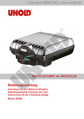 Unold 4er Brüsseler 48266 Bedienungsanleitung