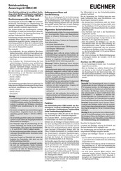 EUCHNER 085537 Betriebsanleitung