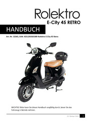 Rolektro E-City 45 Retro Handbuch