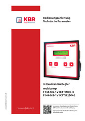 KBR multicomp F144-MS-1V1C1TI12DO-3 Bedienungsanleitung, Technische Parameter