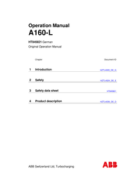 ABB A160-L HT845821 Original Bedienungsanleitung