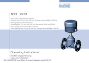 bürkert 2012 Bedienungsanleitung