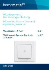 HomeMatic IP HMIP-WRC2 Montage- Und Bedienungsanleitung