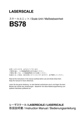 Laserscale BS78 Bedienungsanleitung