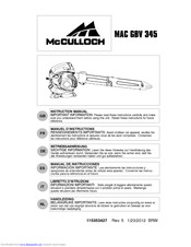 McCulloch MAC GBV 345 Betriebsanweisung
