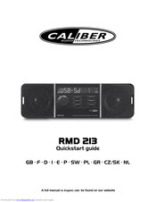 Caliber RMD 213 Schnellstartanleitung