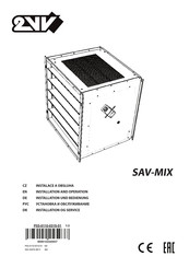 2VV SAVANA SAV-MIX-4 Installation Und Bedienung