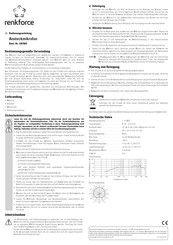 Renkforce TCM160 Bedienungsanleitung
