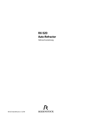RODENSTOCK RX-520 Gebrauchsanweisung