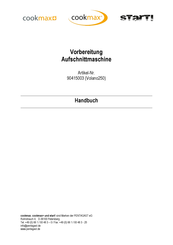 Cookmax Starti 90415003 Handbuch