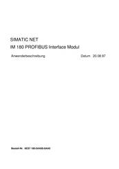Siemens SIMATIC NET IM 180 Anwenderbeschreibung