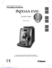 Saeco INTELIA EVO HD8753 Bedienungsanleitung