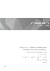 Defro Home RIVA SHORT Montage- Und Bedienungsanleitung