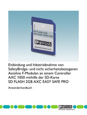 Phoenix Contact SD FLASH 2GB AXC EASY SAFE PRO Anwenderhandbuch