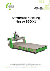 EAS Heavy 800 XL Betriebssanleitung