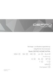 Defro Home INTRA Serie Montage- Und Bedienungsanleitung