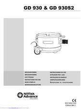 Nilfisk-Advance GD 930 Bedienungsanleitung