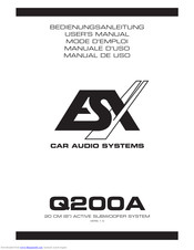 Audio Design ESX Q200A Bedienungsanleitung
