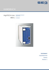 Seg HighTECH MRT1 Handbuch