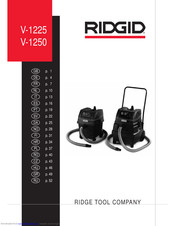 RIDGID V-1250 Bedienungsanleitung