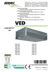 AERMEC VED 532 Bedienungs- Und Installationsanleitung