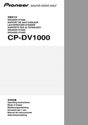 Pioneer CP-DV1000 Bedienungsanleitung