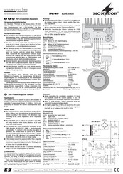 Monacor IPA-40 Bedienungsanleitung