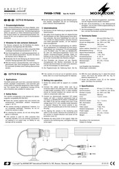 Monacor TVCCD-170Z Bedienungsanleitung
