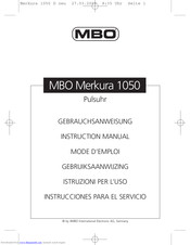 MBO Merkura 1050 Gebrauchsanweisung