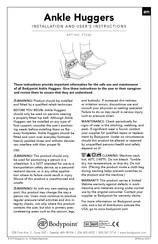 Bodypoint Ankle Huggers Installations- Und Gebrauchsanleitung