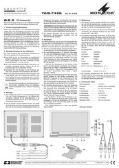 Monacor TVLCD-710 COL Anleitung