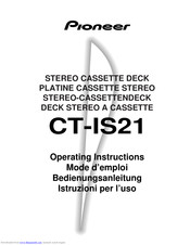 Pioneer CT-IS21 Bedienungsanleitung
